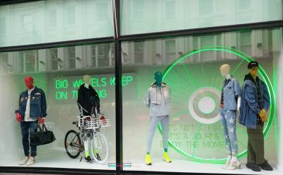 Brown Thomas Big Wheels window display