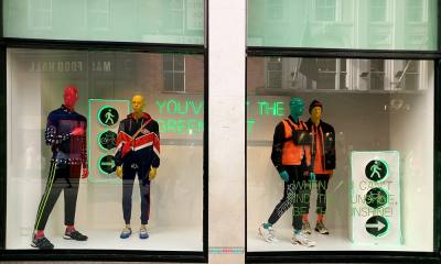 Brown Thomas Green Light window display