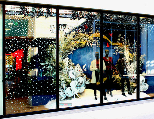 Christmas 2018 window display, Palo Alto, California, USA