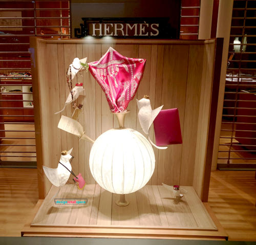 Hermes window display. December 2018. Dublin, Ireland