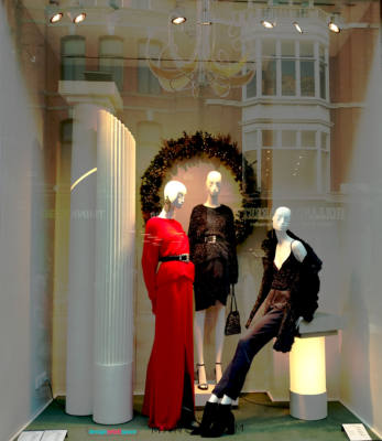 Mango Christmas 2018 window display. Dublin, Ireland
