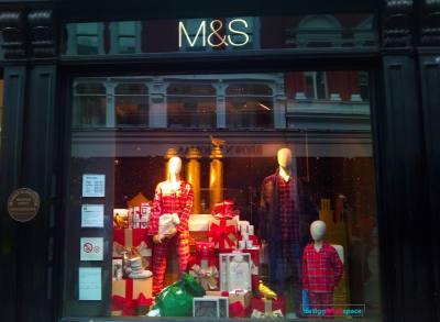 Marks and Spencer Christmas window 4