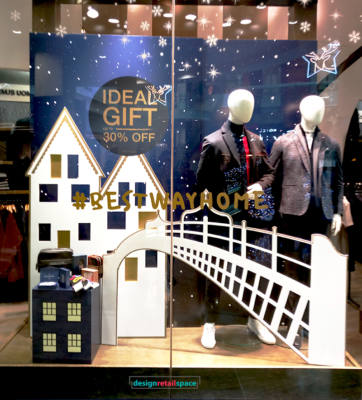 Best Meanswear window display. December 2018. Dublin, Ireland